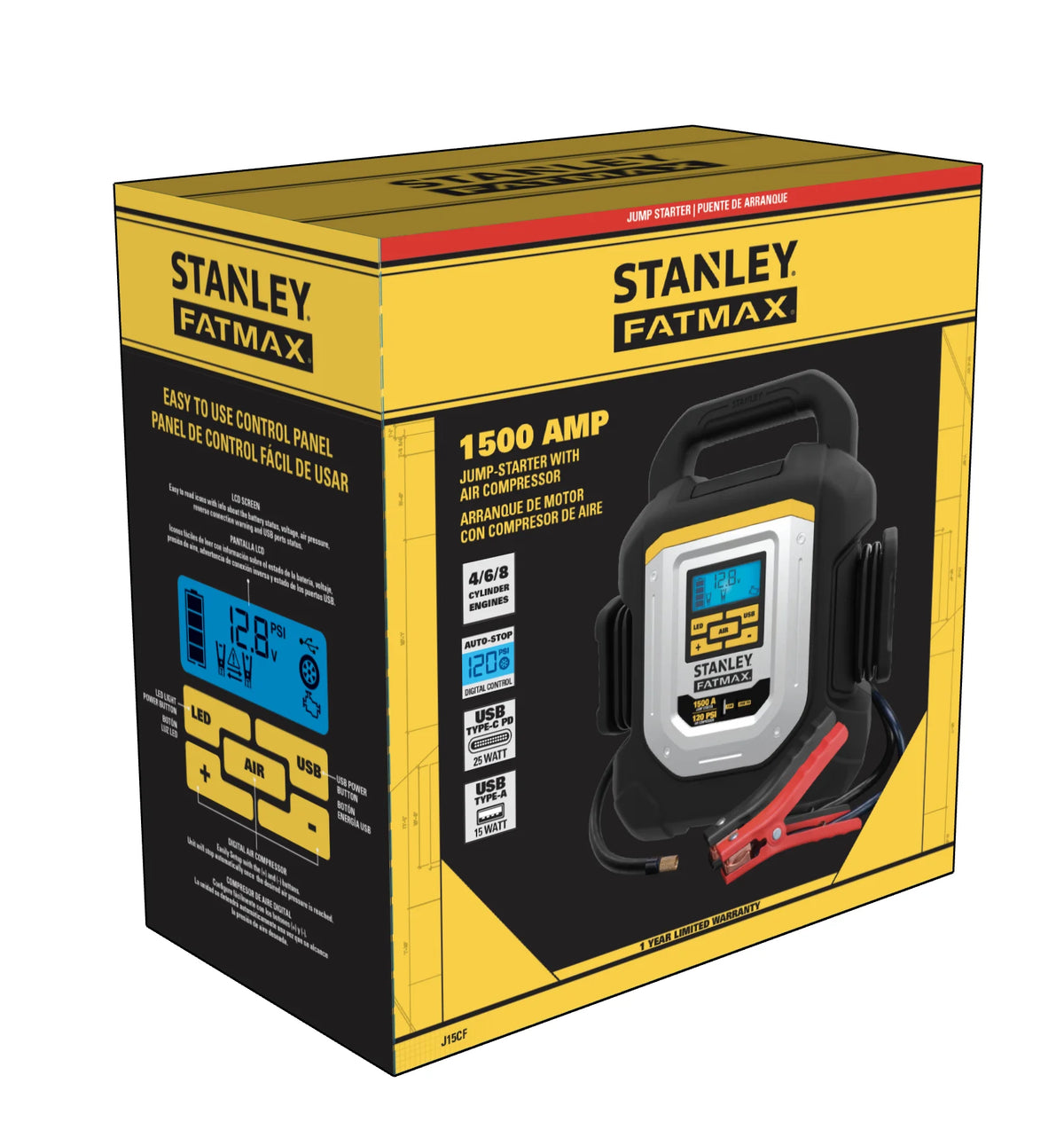 Stanley J15CF 1500 Amp Jump Starter