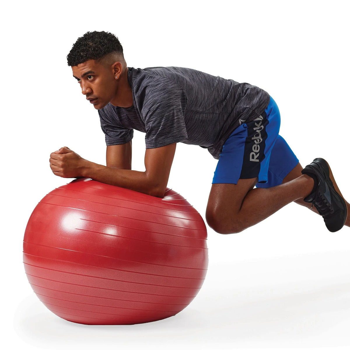 Reebok 65cm Medium Weighted Stability Ball, Pump Included