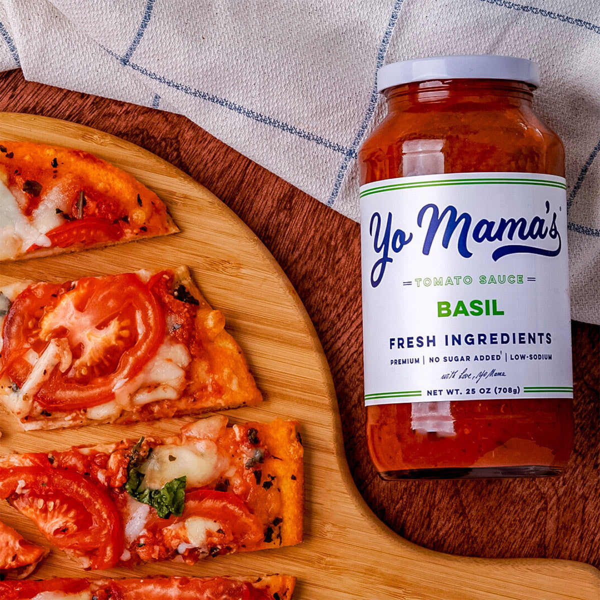 Yo Mama's Low-Sodium Variety Pasta Sauce, 3-pack