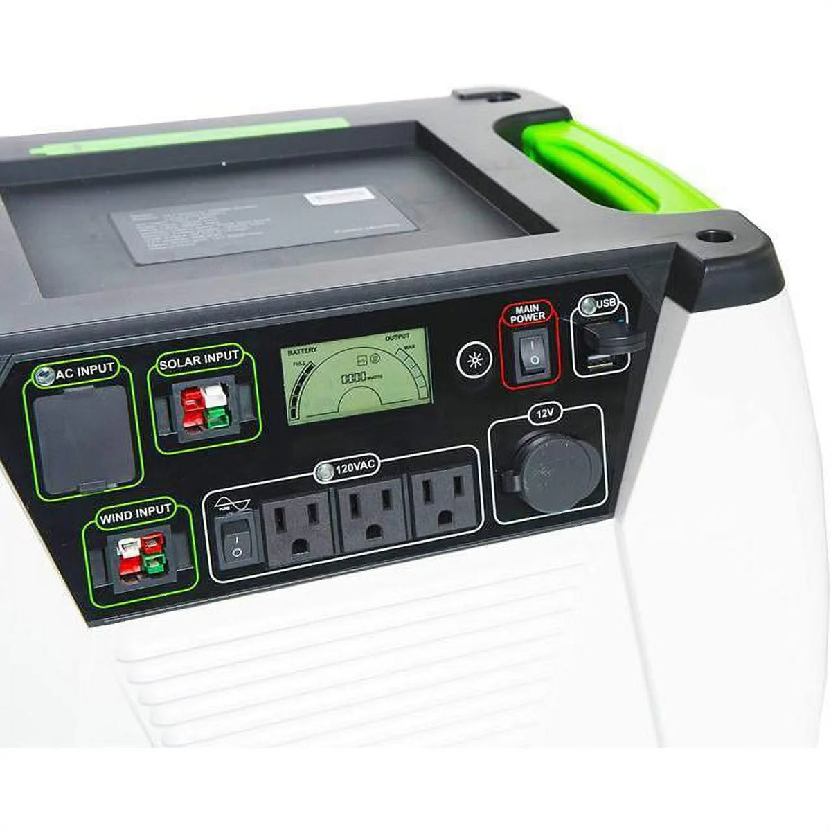 Nature's Generator 1800W Portable Generator 2-WAYS (Solar panels & Wind)- Platinum System GXNGPT