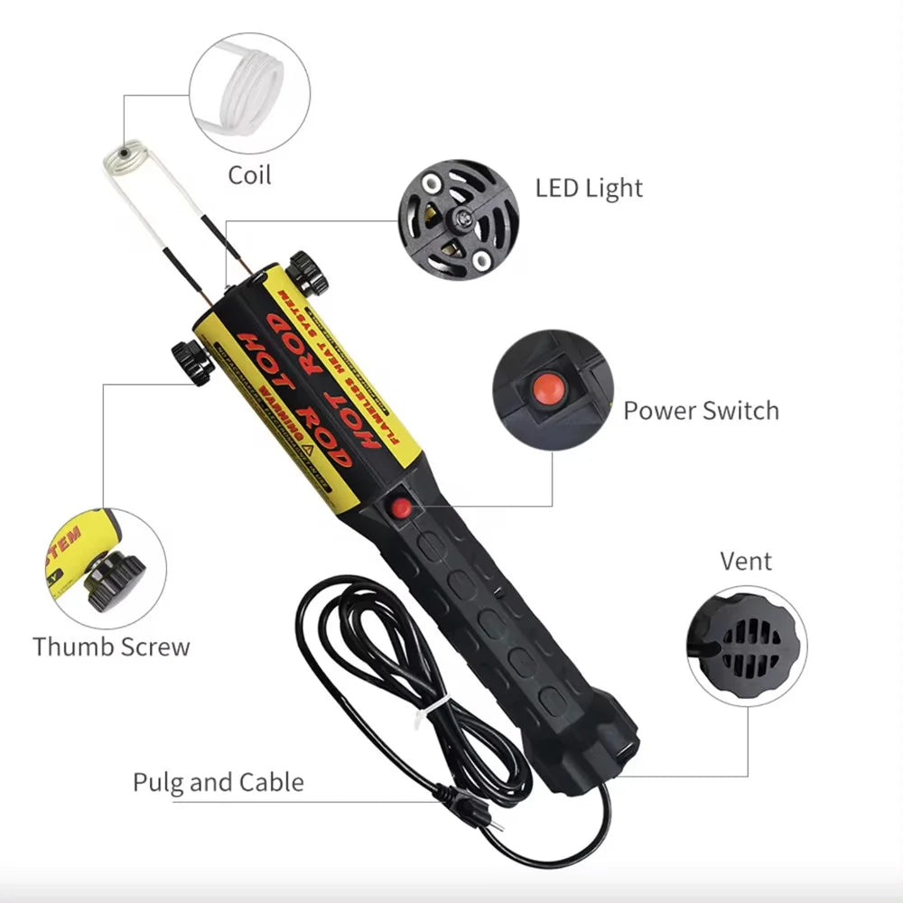 Magnetic Induction Heater Kit, 1000W 110V Handheld Induction Bolt Removal Tool for Rusty Screw Removing