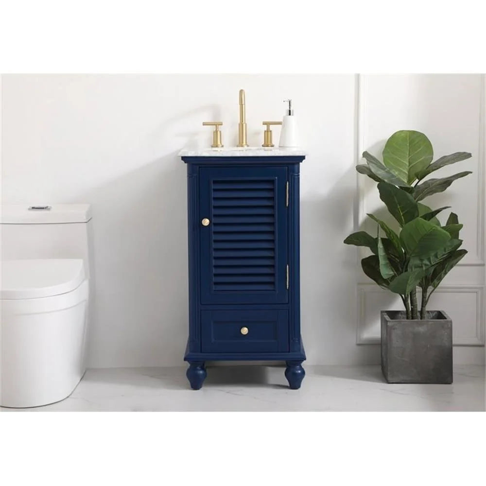 19 inch single bathroom vanity in grey