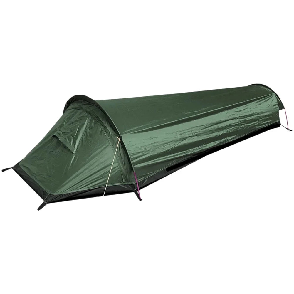 Ultralight Backpacking Camping Tent Compact Single Person Outdoor Tent Yellow