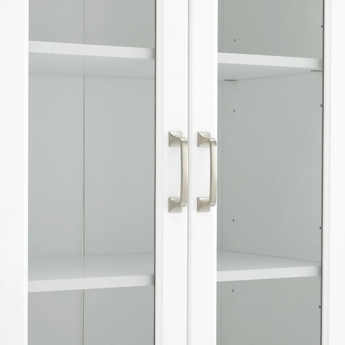 Crosley Brands Stanton 2Pc Glass Door Pantry Set White - 2 Pantries