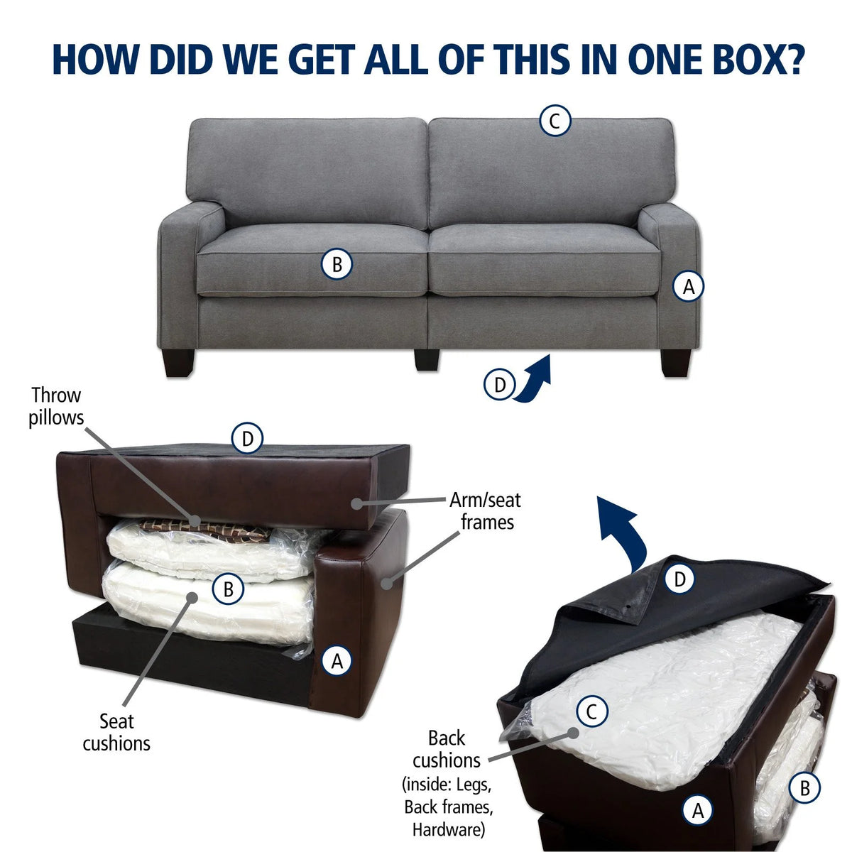 Serta Palisades 61" Track Arm Sofa Loveseat with Removable Covers Beige