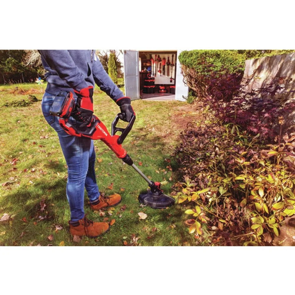 Restored Craftsman CMCST900D1R 20V WEEDWACKER Automatic Feed Lithium-Ion 13 in. Cordless String Trimmer/Edger Kit (2 Ah) (Refurbished)