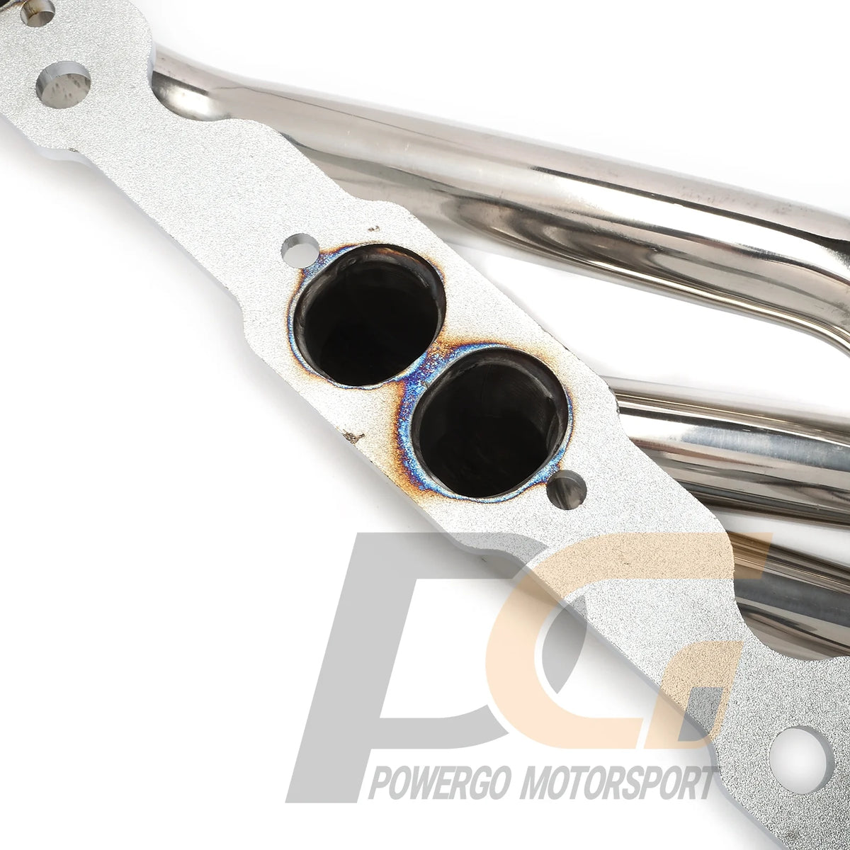 Exhaust Headers 1-5/8 x 2-1/2 inches 304 Stainless Steel Polished for 1988-1999 C1500 C2500 K1500 K2500 Silverado Sierra | 1992-2000 Suburban Tahoe Yukon | 305 350 5.0L 5.7L Small Block V8
