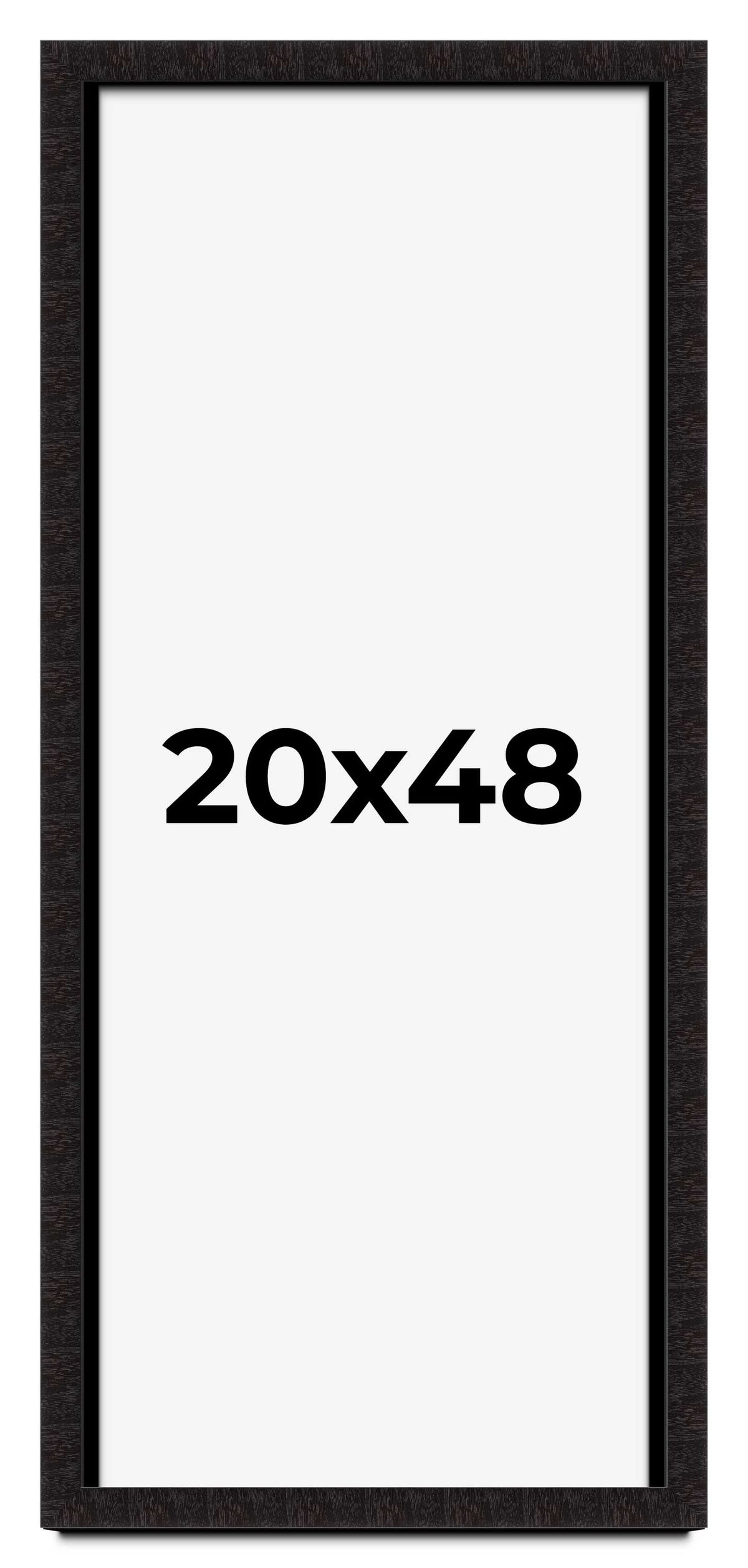 20x48 Frame Black Passaggi Solid Wood Picture Frame Width 1.5 Inches | Interior Depth 0.5 Inches |