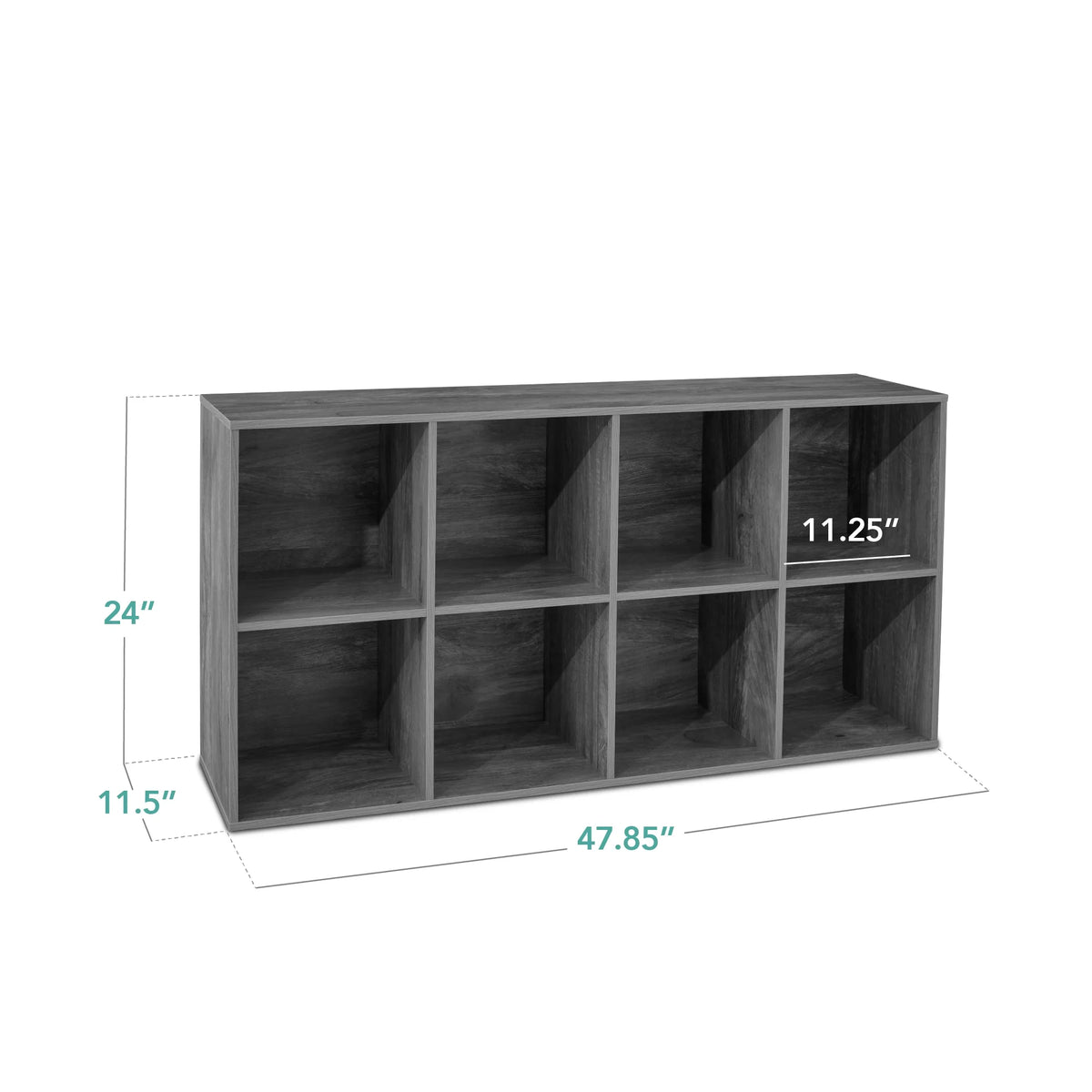 Best Choice Products 8-Cube Bookshelf, 11in Display Storage System, Organizer w/ Removable Back Panels - Black