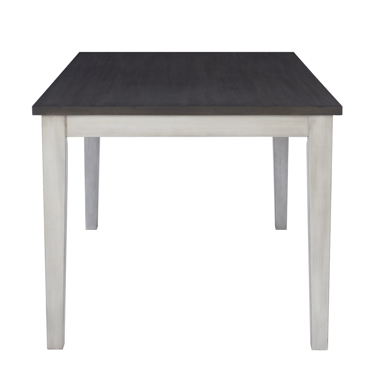 Powell Drew 7-Piece Farmhouse Acacia Dining Table with Chairs, White/Gray