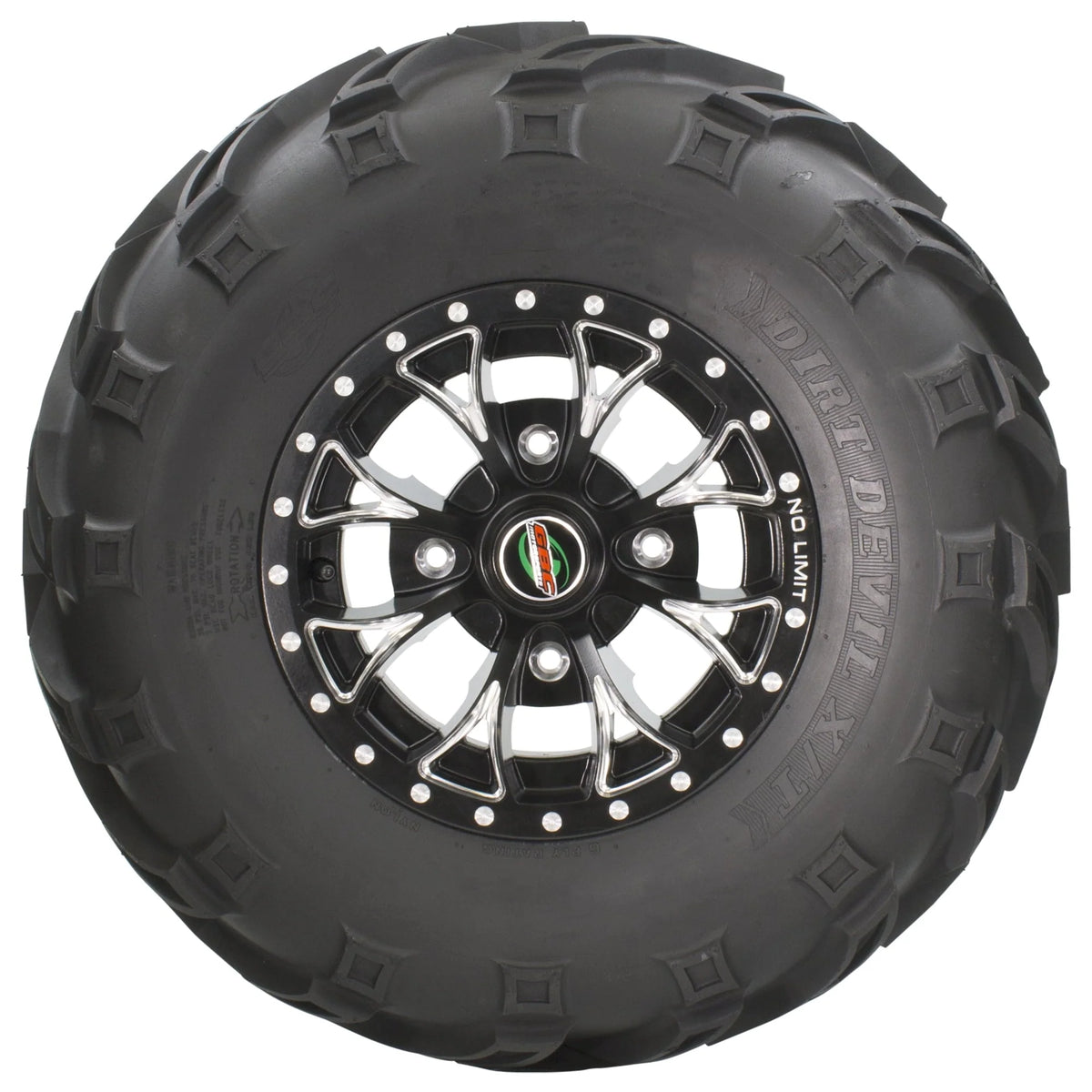 GBC Dirt Devil 24X9.00-11 6-Ply Rated All Terrain ATV Tire