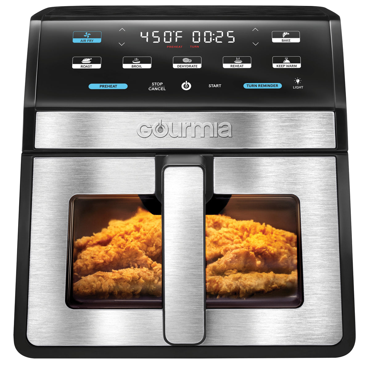 Gourmia 8-Quart Digital Air Fryer with Window & Light