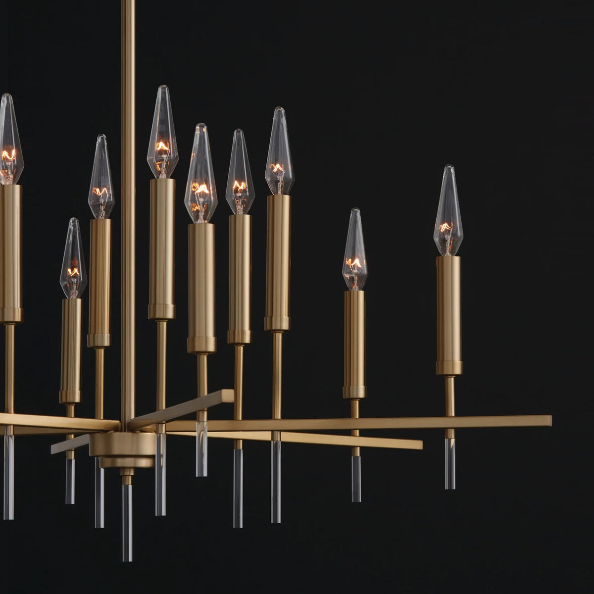 12 Light Chandelier In Mid-Century Modern Style-25 Inches Tall And 35 Inches Wide     -Traditional Installation Capital Lighting 449301Ma