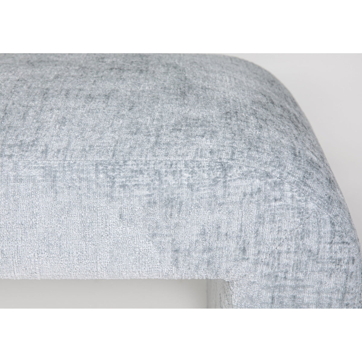 Jofran Sophia Modern Luxury Curved Upholstered Jacquard Bench - Small