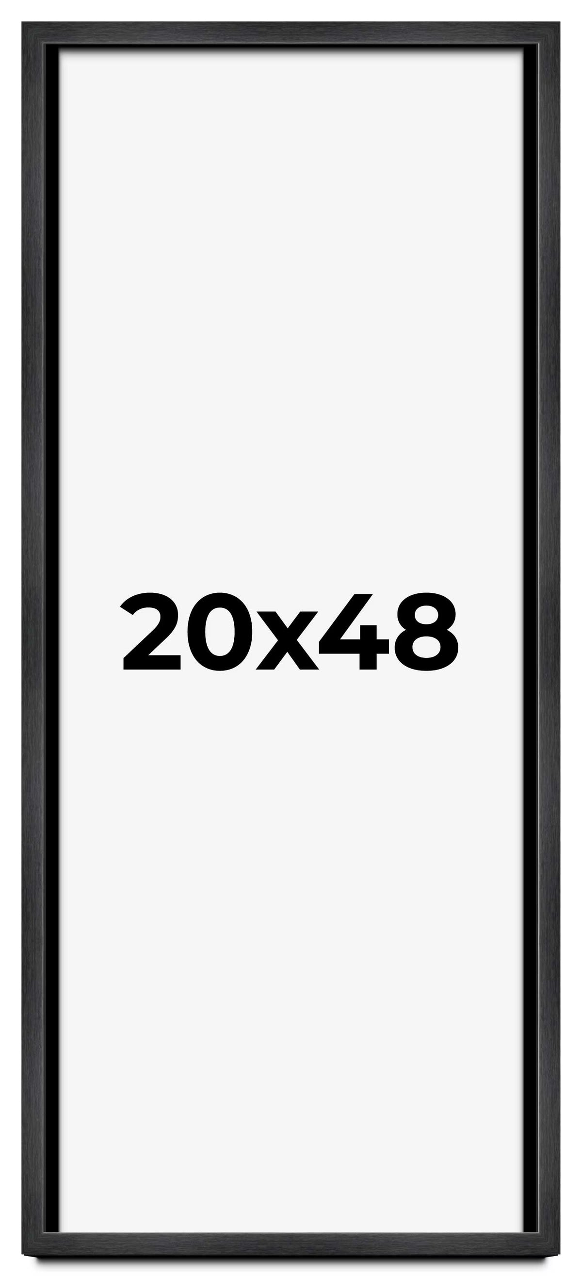 20x48 Frame Black Passaggi Solid Wood Picture Frame Width 1.5 Inches | Interior Depth 0.5 Inches |