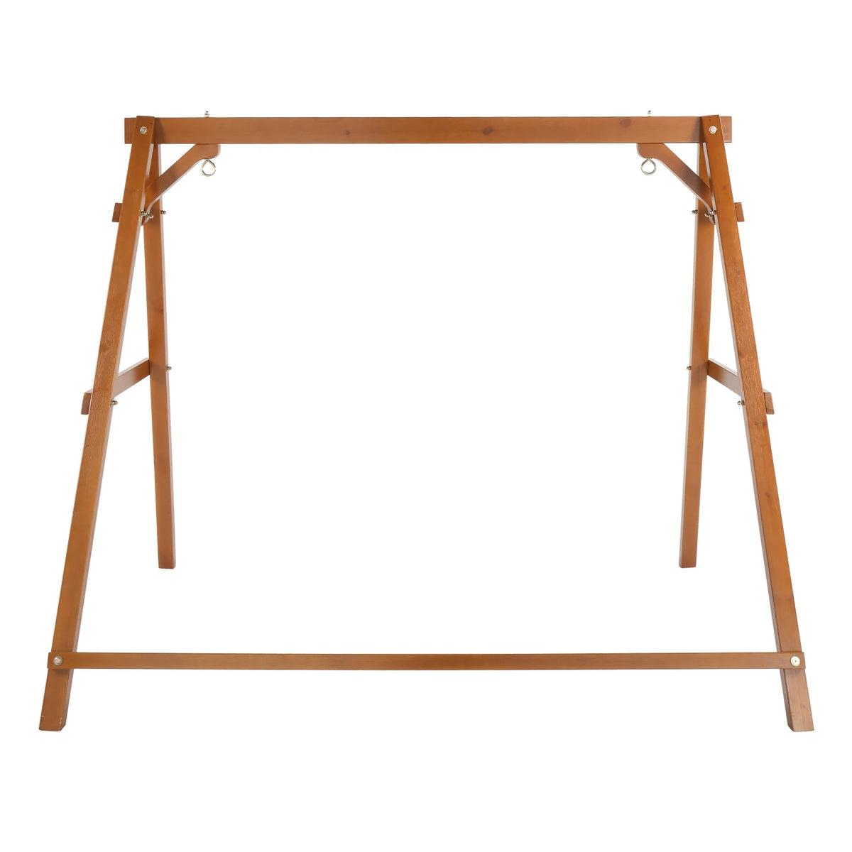 Zimtown Porch Swing Frame Swing Stand A-Frame 600lbs Wooden Carbonized 4FT