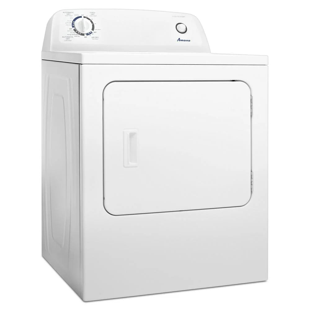 Amana 6.5 cu ft 240 mV White Electric Automatic Dryer