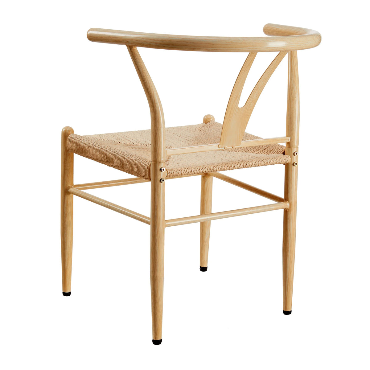Better Homes & Gardens Springwood Wishbone Chair, Metal Base with Black Finish, 2 Pack