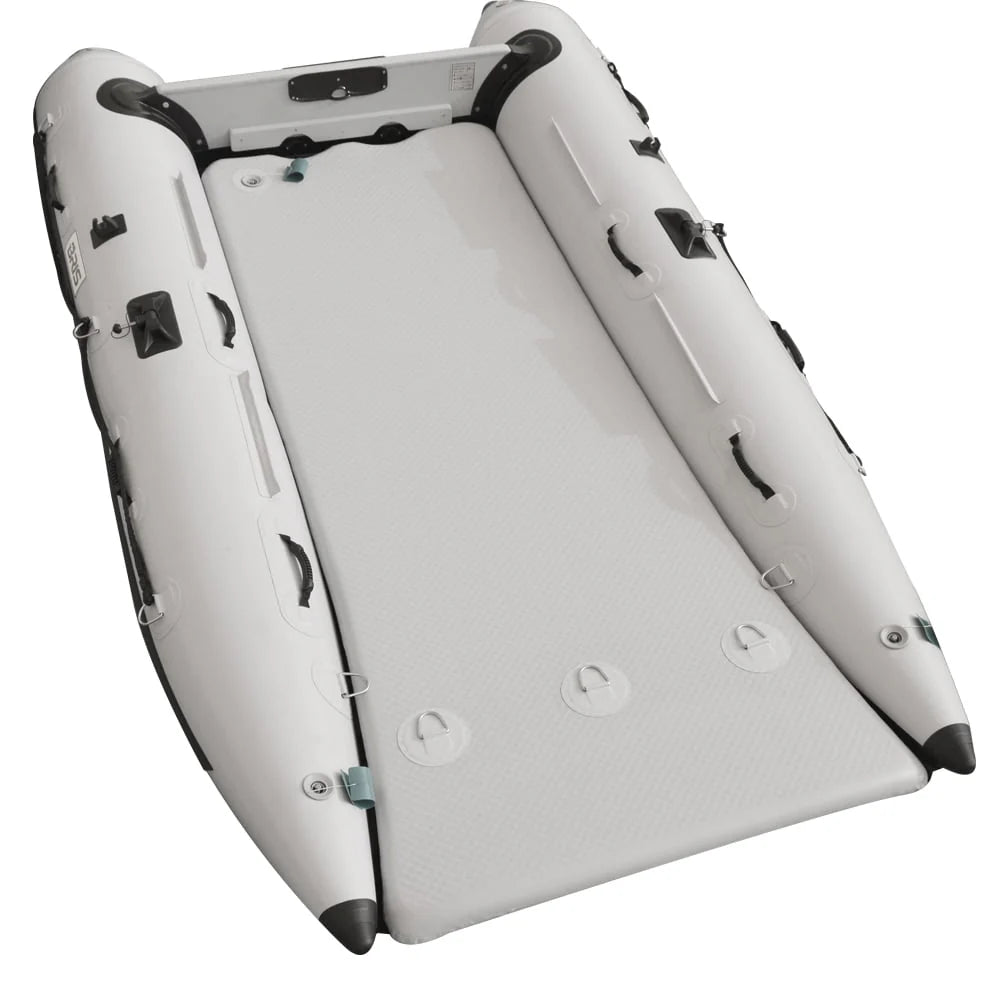 BRIS 11Ft Inflatable Catamaran Inflatable Boat Dinghy Mini Cat Gray