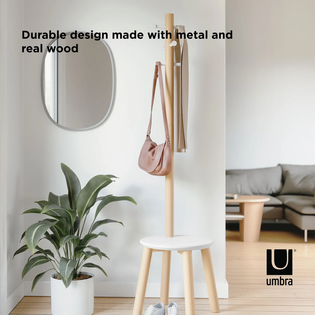 Umbra Pillar Stool and Coatrack