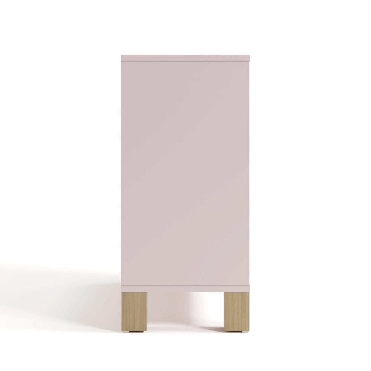 Storkcraft California Cube Organizer Children's Bookcase, Blush with Driftwood