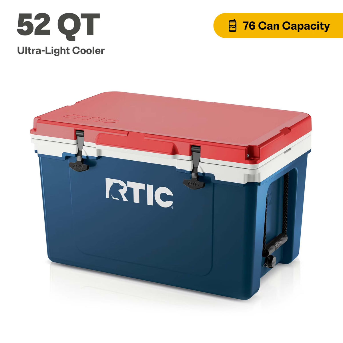 RTIC 52 QT Ultra-Light Hard-Sided Ice Chest Cooler, Fits 76 Cans, Trailblazer