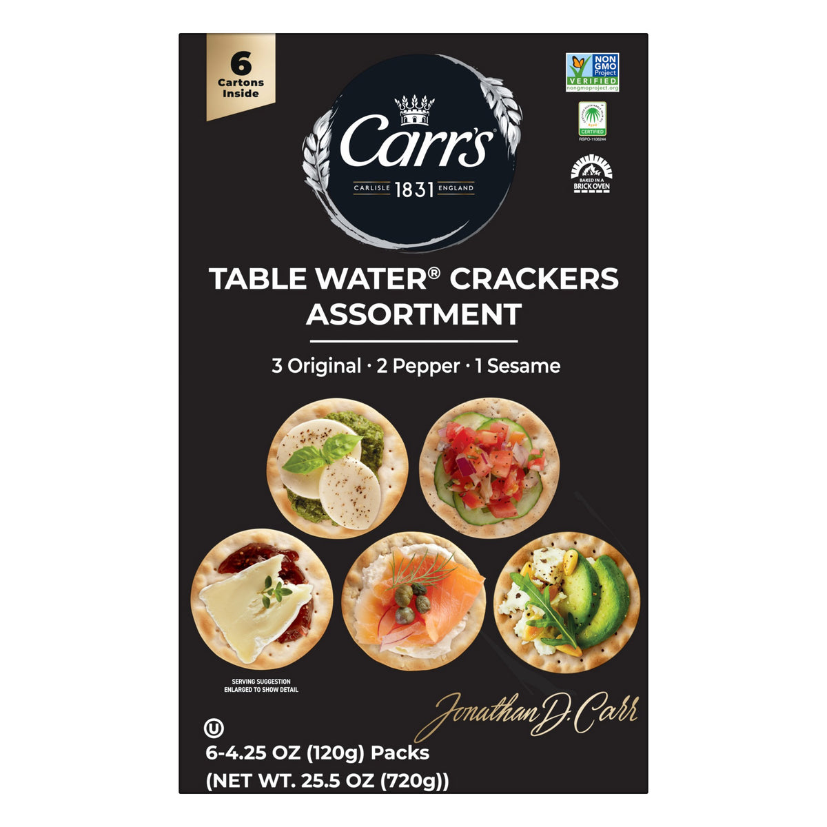 Carr's Table Water Crackers, Variety Pack, 25.5 oz