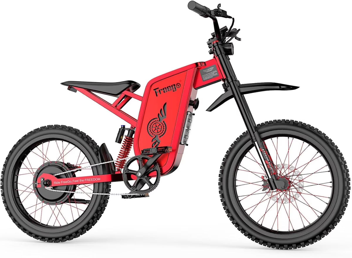 FREEGO X2 Pro Electric Dirt Bike 6000W(Peak) Motor 60V/30Ah Battery,50MPH/80Mile UL2849