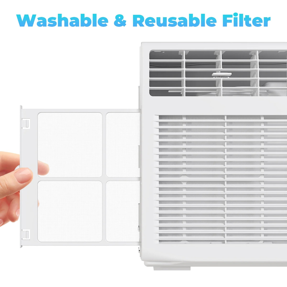 Zimtown 6000BTU Window Air Conditioner With Remote Control, White