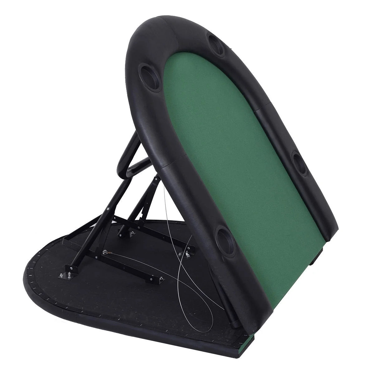 Costway Foldable 8 Player Poker Table Casino Texas Holdem Folding Poker Play Table