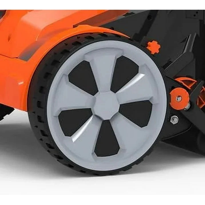Yard Force YF20vRX-RM2  Reel Mower Cordless Hybrid 15-inch 20V Lithium-Ion, 2 Battery, Compact Storage, 12 Gallon Bag, Clean Cut for Healthy Lawn, Bermuda and Centipede Grass Only