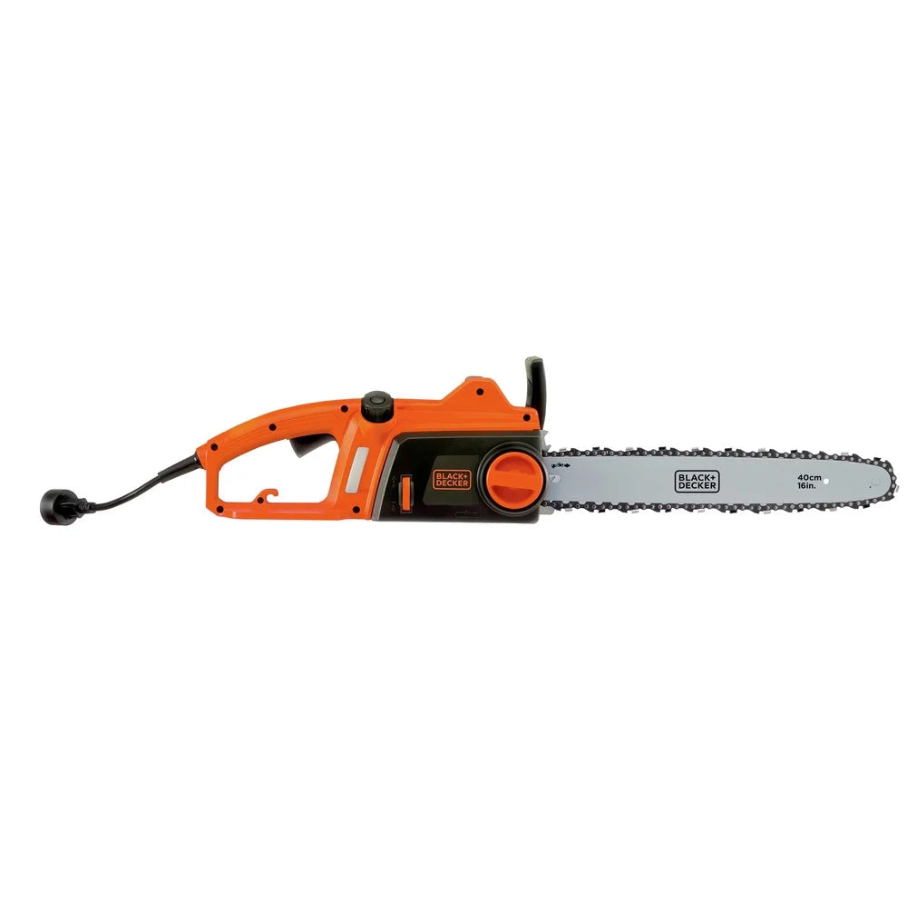 BLACK+DECKER 16�� 12 Amp Corded Electric Chainsaw, Tool-Free Chain Tensioning, Auto-Oiling