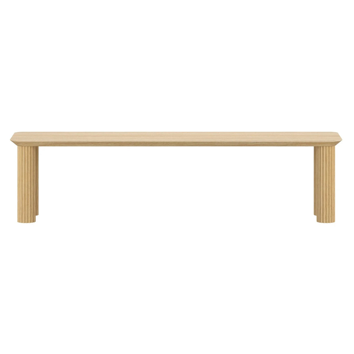 !nspire Mid-Century Modern Solid Wood 71" Bench - Natural