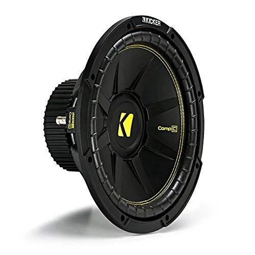 Kicker 10 Inch CompC 500 Watt 4 Ohm Single Voice Coil SVC Subwoofer | 44CWCS104