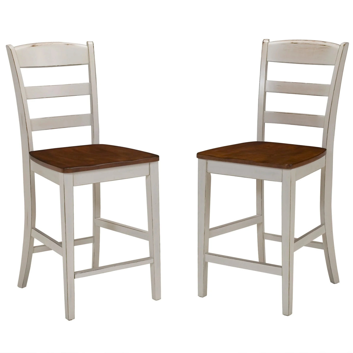 Homestyles Monarch Wood Kitchen Island Set in Off White