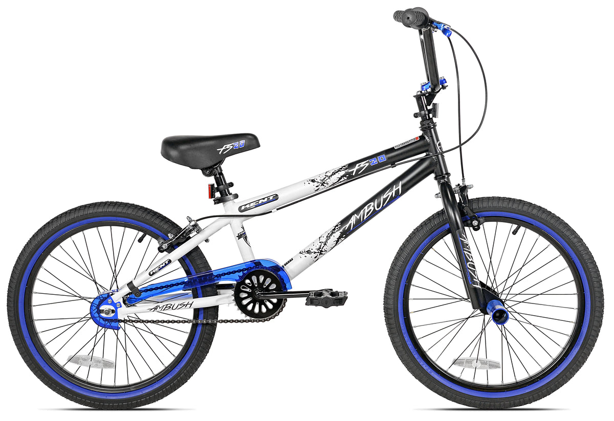 20" Kent Ambush BMX Bicycle, 20" Wheels, Child Ages 7-14 Years, Blue