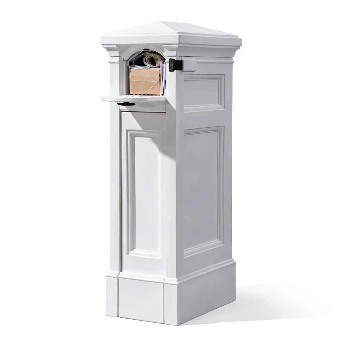Step2 Atherton Reserve White Lockable Package Storage Mailbox, Plastic