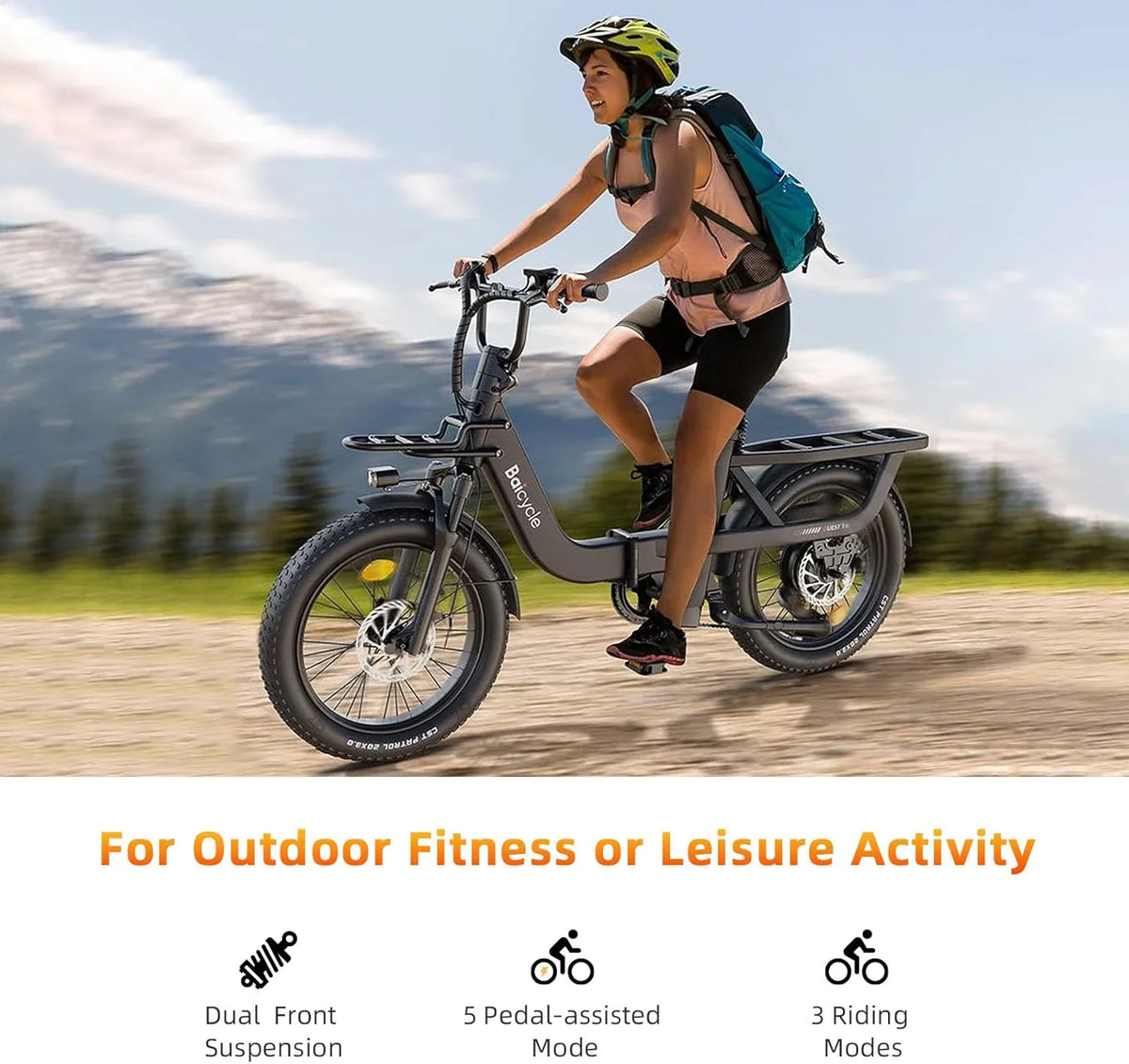 Electric Bike for Adults with 1500W Peak Motor,80Miles Max Range,7 Speed Gear,750WH Detachable Battery,Folding Ebike with 20'' Fat Tire��Full Suspension UL Certificated Bicycle