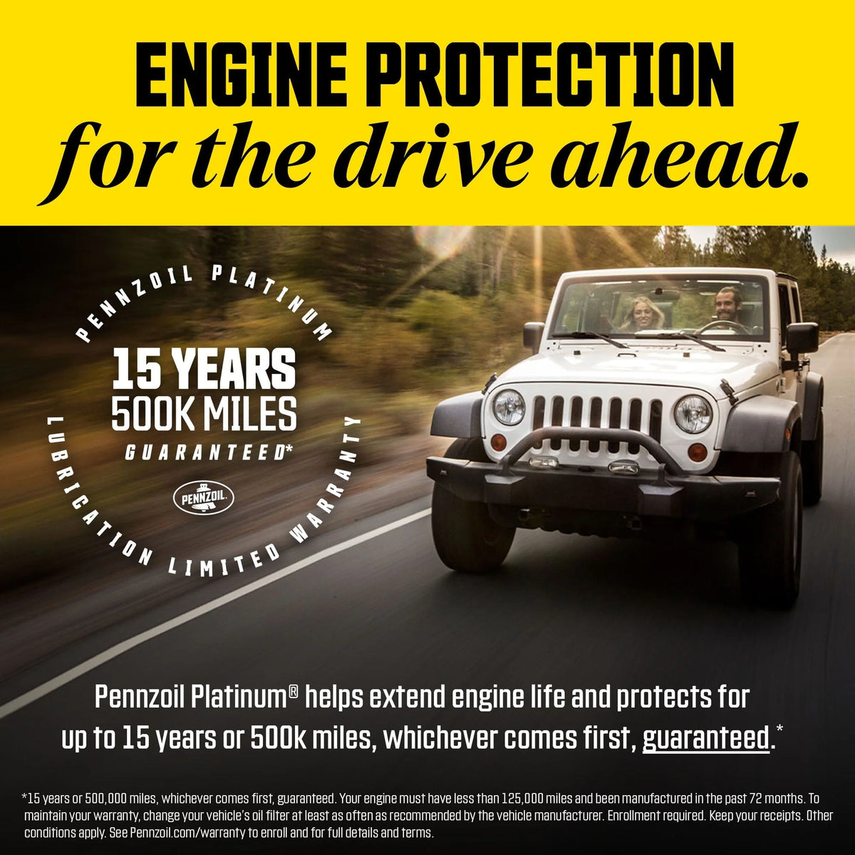 Pennzoil Platinum Full Synthetic 0W-16 Motor Oil, 5-Quart