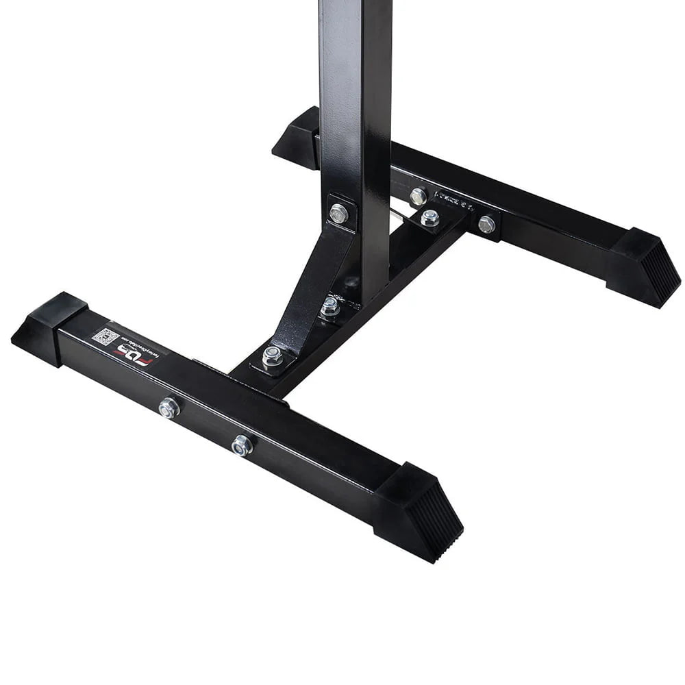 Ktaxon Pair of Standard Solid Barbell Bench Adjustable Steel Squat Rack Stands for Gym Workout Exercise