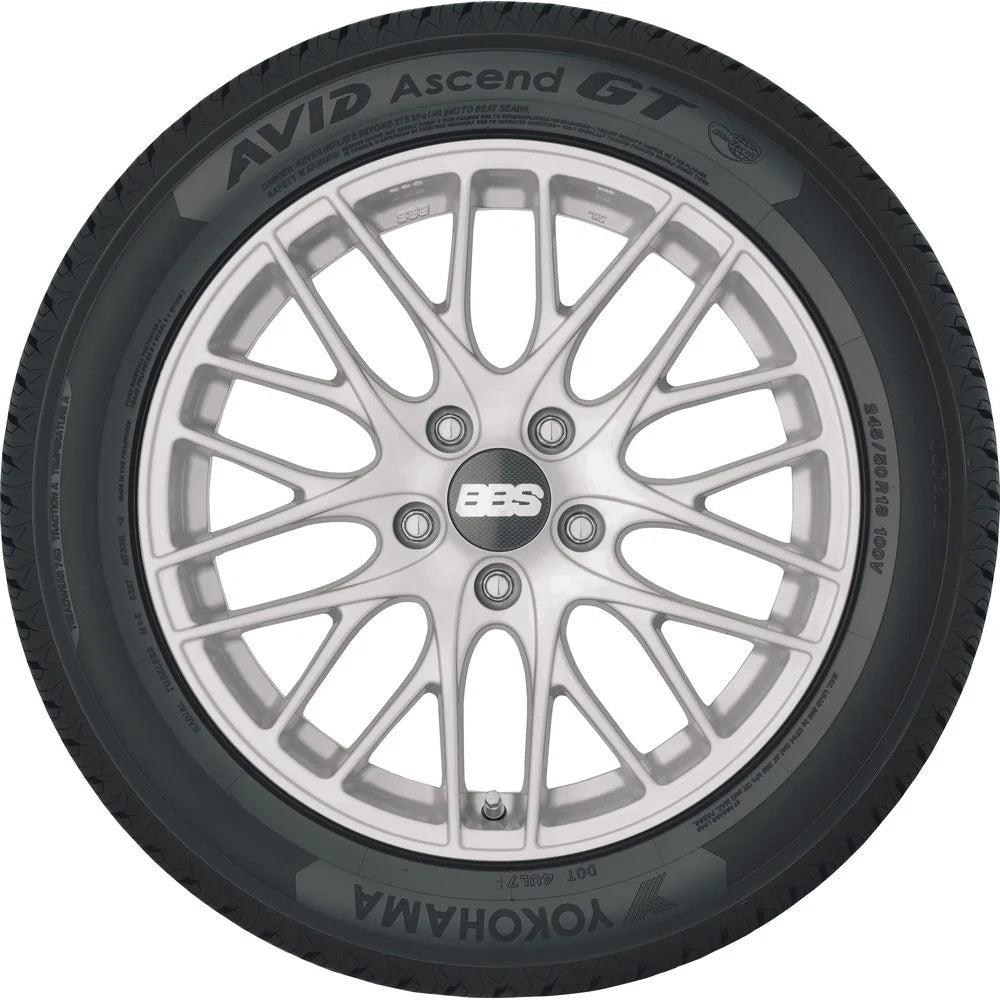 Set of 2 Yokohama Avid Ascend GT 215/55R17 94V Tires 2155517 215 55 17