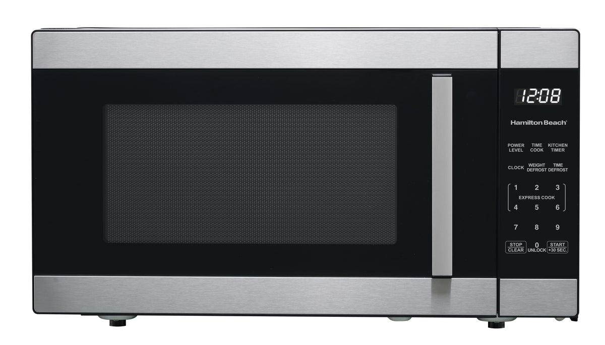 Hamilton Beach 1.6 Cu ft Sensor Cook Countertop Microwave Oven in Stainless Steel, New