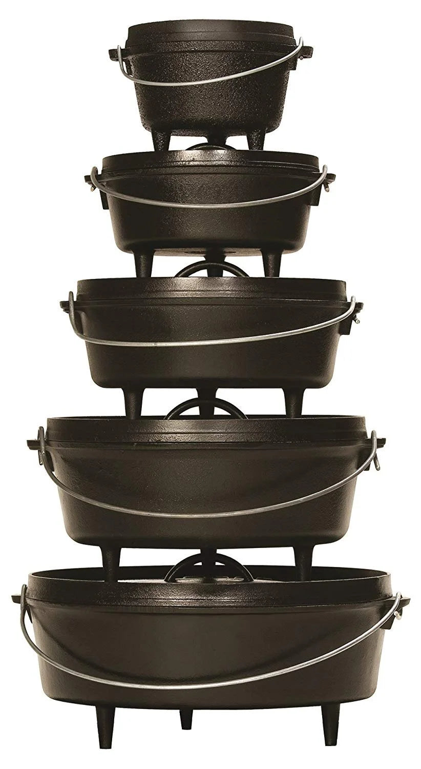Lodge Cast Iron 12" / 8 Quart Seasoned Camp Dutch Oven