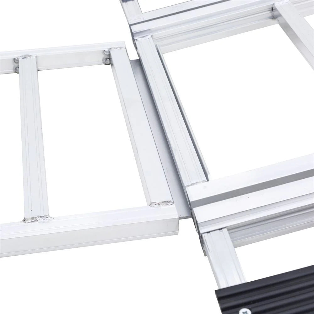 Black Ice SNO-7754-HDXW-EXT-S 6' 5in x 54in Folding Snowmobile Ramp, Extension, Stud Protectors