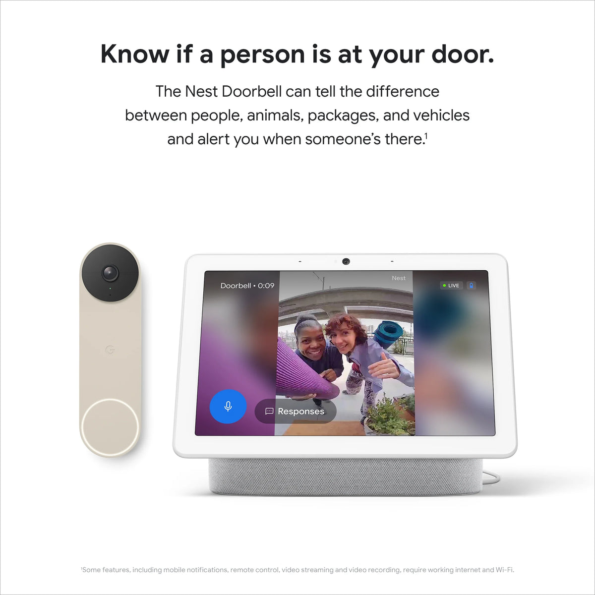 Google Nest Doorbell (Battery) (Linen)