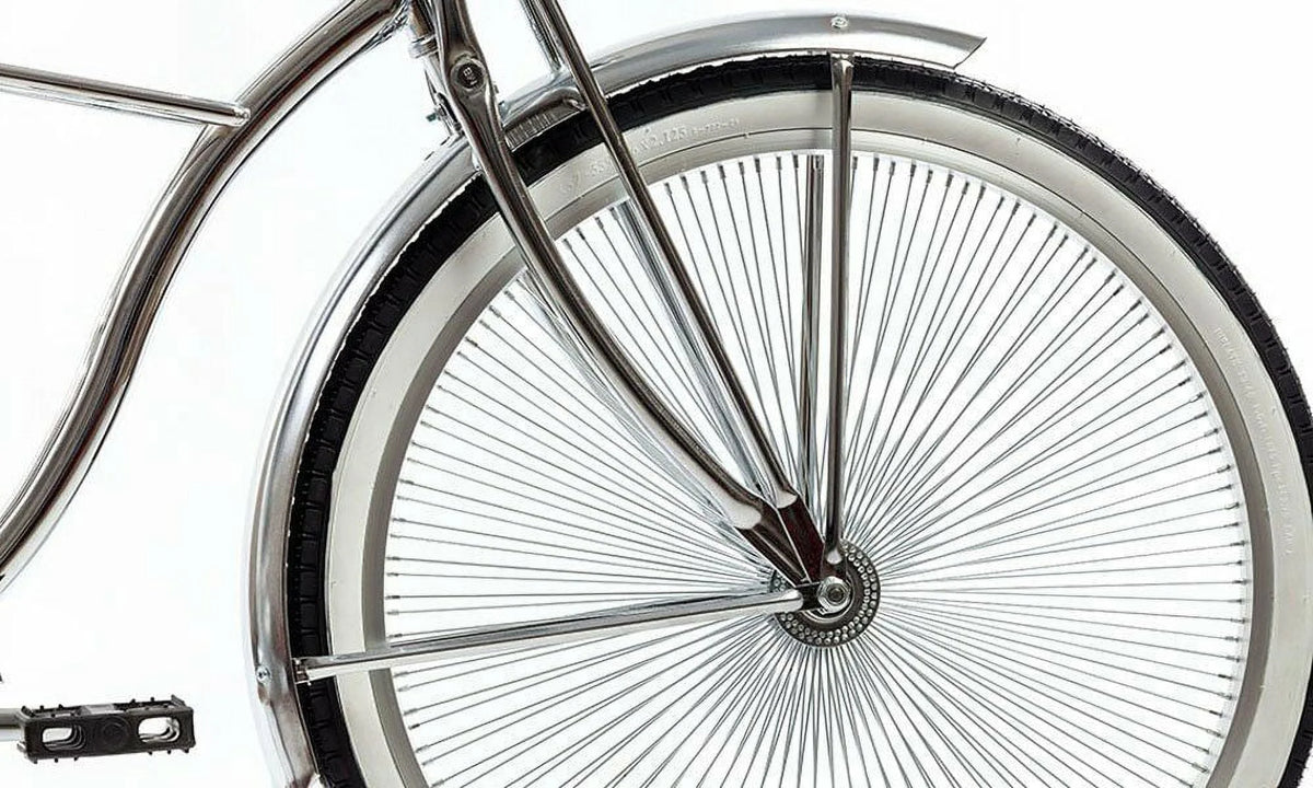Micargi Cougar GTS, Chrome Men's 26 In. Beach Cruiser Bike