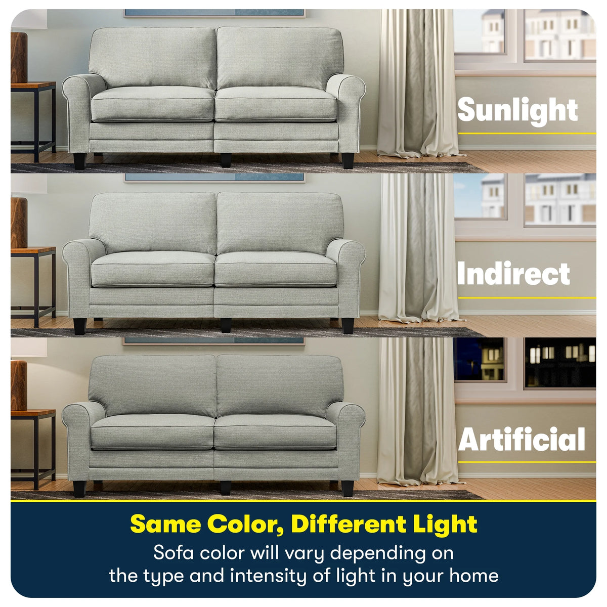 Serta Copenhagen 78" Rolled Arm Sofa with Removable Covers Dark Brown