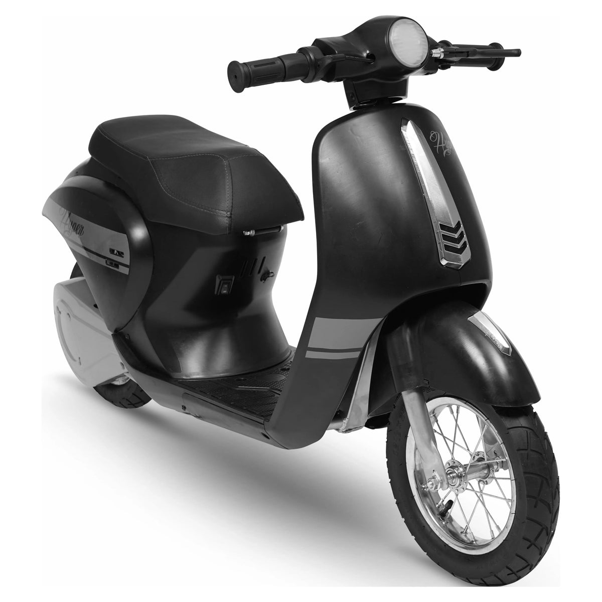 24V Hyper Toys Retro Electric Scooter, Easy Twist Throttle, Blue, Ages 13+, Including Teens, Tweens