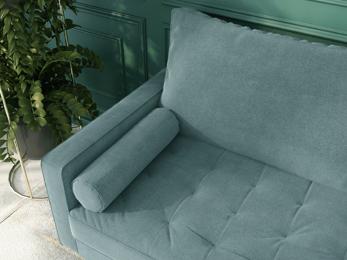 Koby Home Sectional Loveseat Couch Sofa Mid-Century 58" Sofas Couches for Living Room Stale Mint