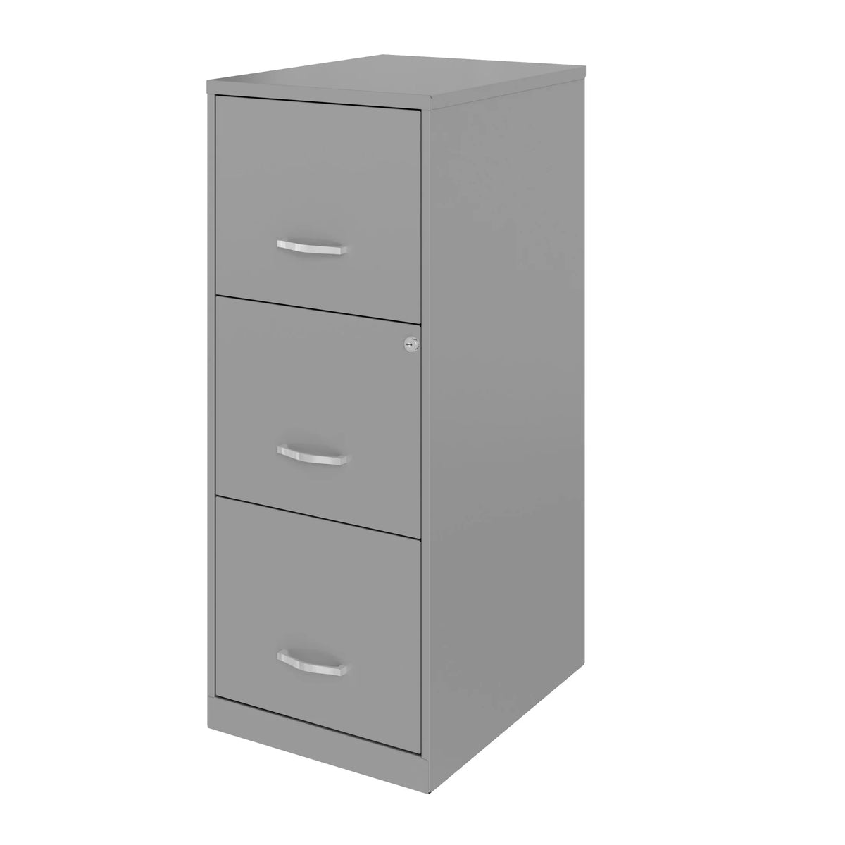 Space Solutions 18" Deep 3 Drawer Smart Letter Width Vertical File Cabinet, Navy